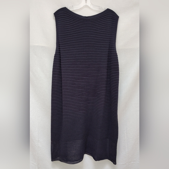 NWT Lafayette 148 ribbed knit midi dress Toni plus 3X size below knee office new - Picture 10 of 12
